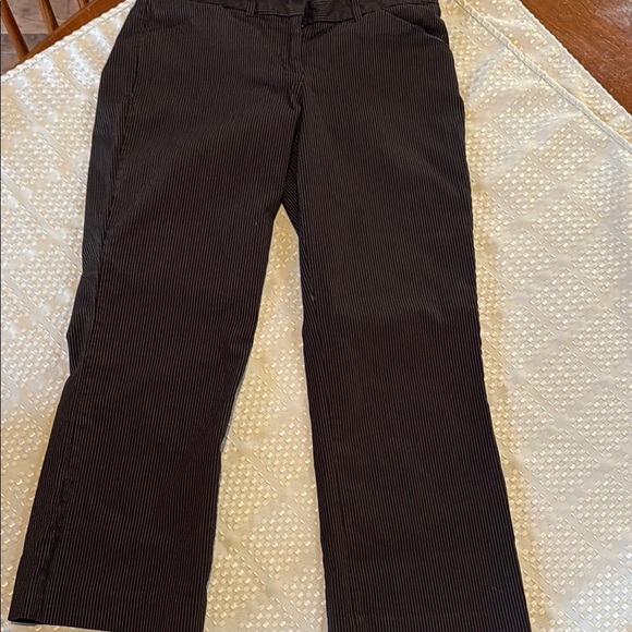 EXPRESS editor size 2  Black Striped Pants - Picture 1 of 10